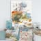 Designart - Autumn Landscape With Flying Over The Water - Traditional Canvas Wall Art Print